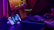 The ROG Ally connected to an external GPU for higher performance (Image via ASUS)